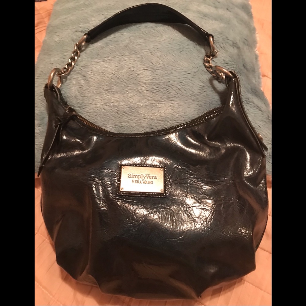 Simply Vera Vera Wang Teal hobo shoulder bag.